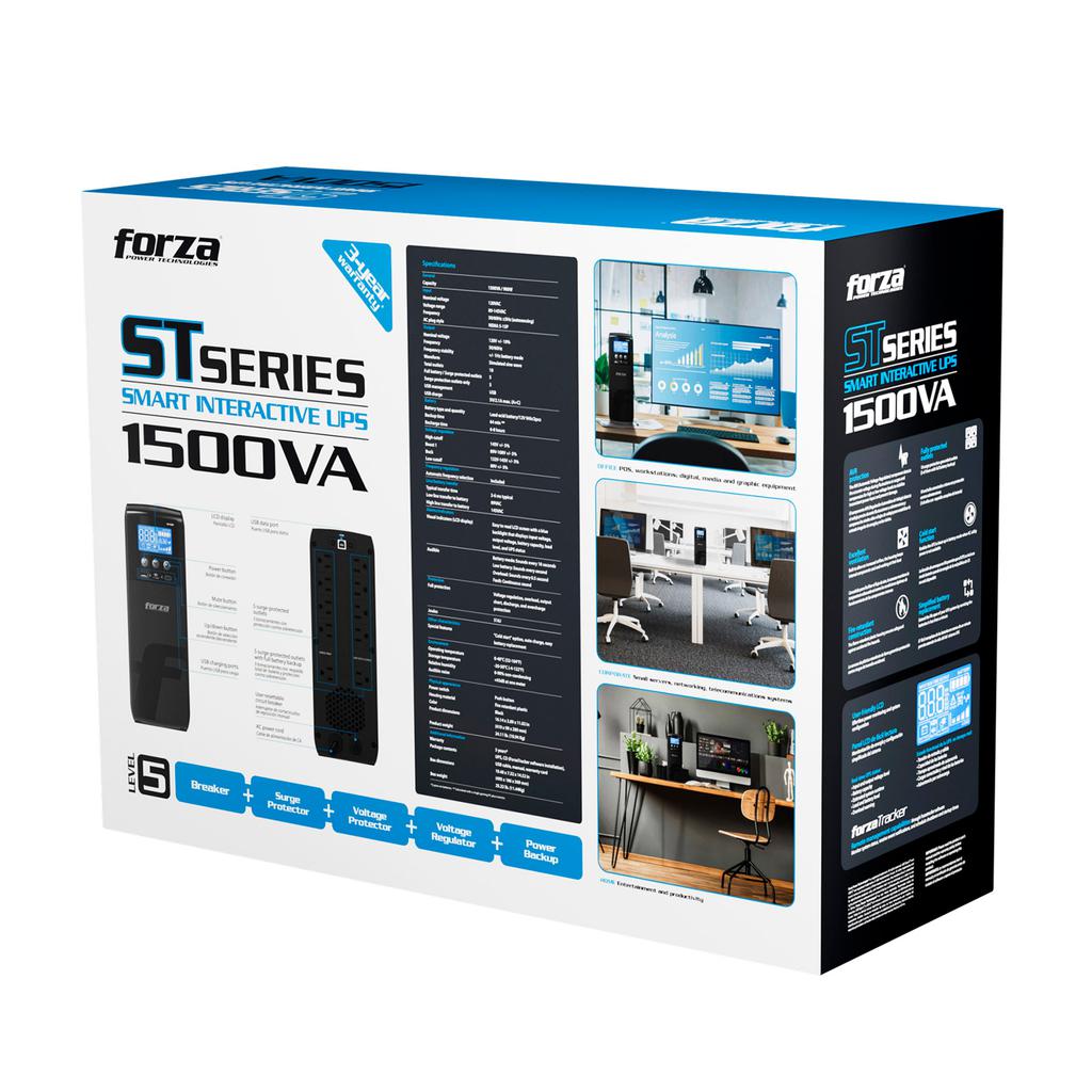 UPS de Respaldo 1500VA 900W ST-1500MS | miFerre PTY